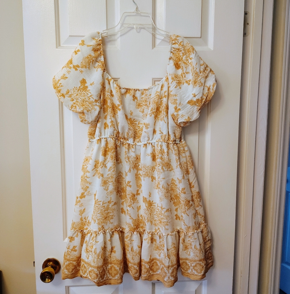 Blu Pepper Floral Puff Sleeve Dress - Picture 4 of 6